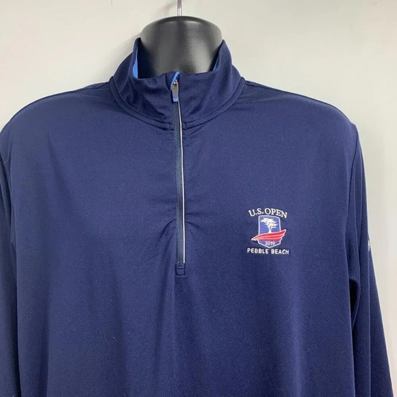 Ralph Lauren Polo Golf Pebble‎ Beach US Open 1/4 Zip Pullover Jacket Size XL - Picture 4 of 15